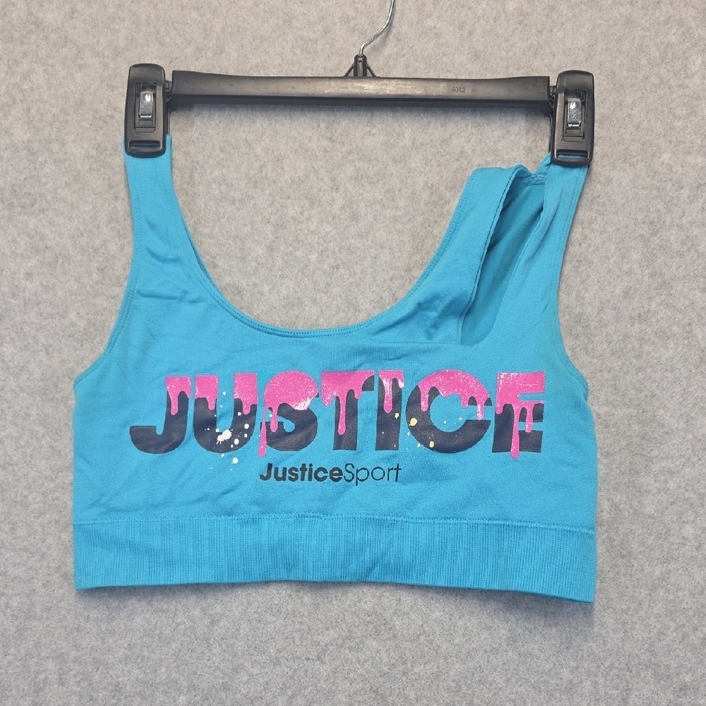 Justice Justice Sport Girls Blue Sports Bra Size 36